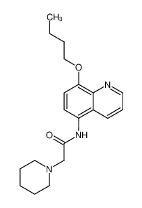 N-(8-butoxy-quinolin-5-yl)-2-piperidin-1-yl-acetamide_19655-38-0