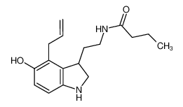 N-[2-(4-allyl-2,3-dihydro-5-hydroxyindol-3-yl)ethyl]butyramide_196598-23-9