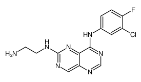N2-(2-aminoethyl)-N8-(3-chloro-4-fluorophenyl)pyrimido[5,4-d]pyrimidine-2,8-diamine_196612-10-9