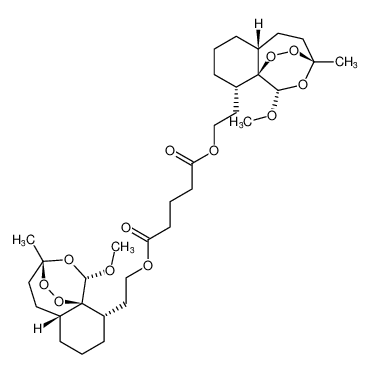 bis(2-((1S,3R,5aR,9S,9aR)-1-methoxy-3-methyloctahydro-1H-3,9a-epidioxybenzo[c]oxepin-9-yl)ethyl) glutarate_196616-74-7