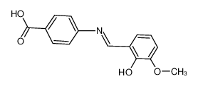 4-{[(2-hydroxy-3-methoxyphenyl)methylidene]amino}benzoic acid_196617-29-5