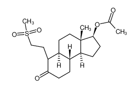 17β-Acetoxy-4.5-seco-3-thia-10ξ-oestran-5-on-S.S-dioxid_19669-96-6