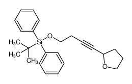 tert-butyldiphenyl((4-(tetrahydrofuran-2-yl)but-3-yn-1-yl)oxy)silane_196789-90-9