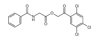 N-Benzoyl-glycin-(2,4,5-trichlorphenacylester)_19680-16-1