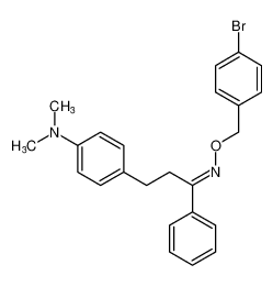 (E)-3-(4-(dimethylamino)phenyl)-1-phenylpropan-1-one O-(4-bromobenzyl) oxime_196812-49-4