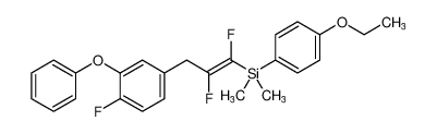 (Z)-(1,2-difluoro-3-(4-fluoro-3-phenoxyphenyl)prop-1-en-1-yl)(4-ethoxyphenyl)dimethylsilane_196817-43-3