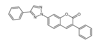 3-phenyl-7-(4-phenyl-[1,2,3]triazol-2-yl)-chromen-2-one_19683-08-0