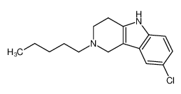 8-chloro-2-pentyl-2,3,4,5-tetrahydro-1H-pyrido[4,3-b]indole_19685-90-6