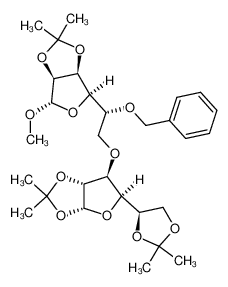 methyl 6-O-(3-deoxy-1,2:5,6-di-O-isopropylidene-α-D-glucofuranos-3-yl)-2,3-O-isopropylidene-5-O-benzyl-α-D-mannofuranoside_196859-72-0