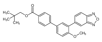neopentyl 3'-(benzo[c][1,2,5]oxadiazol-5-yl)-4'-methoxy-[1,1'-biphenyl]-4-carboxylate_196861-20-8
