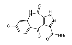 7-chloro-4,10-dioxo-1,4,9,10-tetrahydrobenzo[b]pyrazolo[4,3-e]azepine-3-carboxamide_196863-79-3