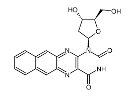 1-((2R,4S,5R)-4-Hydroxy-5-hydroxymethyl-tetrahydro-furan-2-yl)-1H-1,3,5,12-tetraaza-naphthacene-2,4-dione_196872-69-2
