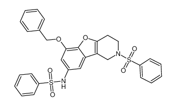 N-(6-(benzyloxy)-2-(phenylsulfonyl)-1,2,3,4-tetrahydrobenzofuro[3,2-c]pyridin-8-yl)benzenesulfonamide_196883-01-9
