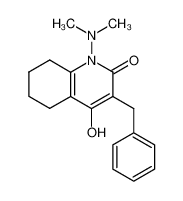 3-benzyl-1-dimethylamino-4-hydroxy-5,6,7,8-tetrahydro-1H-quinolin-2-one_19691-05-5