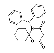 5-diphenylamino-1-oxa-5-aza-spiro[5.5]undecane-2,4-dione_19691-10-2