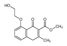 methyl 8-(2-hydroxyethoxy)-3-methyl-1-oxo-1,4-dihydronaphthalene-2-carboxylate_196926-18-8