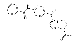 5-(4-benzamidobenzoyl)-2,3-dihydro-1H-pyrrolizine-1-carboxylic acid_196945-52-5