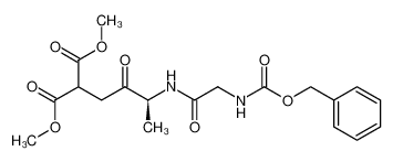 2-[(S)-3-(2-Benzyloxycarbonylamino-acetylamino)-2-oxo-butyl]-malonic acid dimethyl ester_196957-51-4