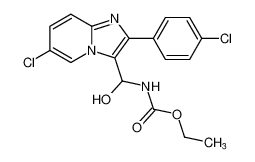 ethyl ((6-chloro-2-(4-chlorophenyl)imidazo[1,2-a]pyridin-3-yl)(hydroxy)methyl)carbamate_196959-58-7