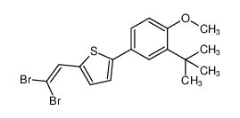 2-(3-(tert-butyl)-4-methoxyphenyl)-5-(2,2-dibromovinyl)thiophene_196960-94-8