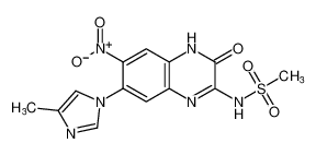 N-(7-(4-methyl-1H-imidazol-1-yl)-6-nitro-3-oxo-3,4-dihydroquinoxalin-2-yl)methanesulfonamide_196962-05-7
