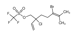 Trifluoro-methanesulfonic acid 5-bromo-2-chloro-6-methyl-2-vinyl-hept-5-enyl ester_197005-92-8