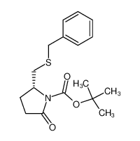(R)-2-Benzylsulfanylmethyl-5-oxo-pyrrolidine-1-carboxylic acid tert-butyl ester_197006-12-5