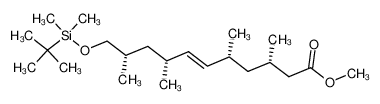 methyl (3S,5R,6E,8R,10S)-11-{[(tert-butyl)dimethylsilyl]oxy}-3,5,8,10-tetramethylundec-6-enoate_197016-01-6