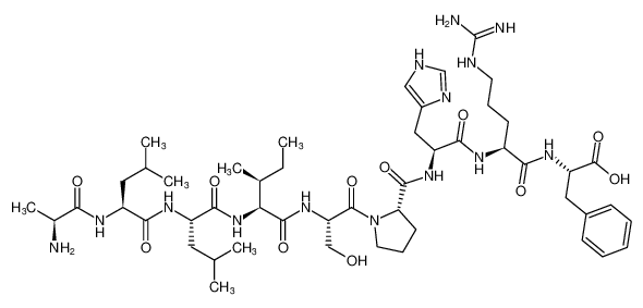 L-alanyl-L-leucyl-L-leucyl-L-isoleucyl-L-seryl-L-prolyl-L-histidyl-L-arginyl-L-phenylalanine_197069-11-7