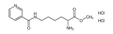 methyl N6-nicotinoyl-D-lysinate dihydrochloride_197088-71-4