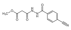 N-(4-cyanobenzoyl)-N'-(2-methoxycarbonylacetyl)hydrazine_197092-10-7