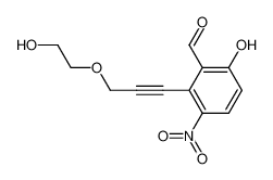 6-(6-hydroxy-4-oxa-hex-1-ynyl)-5-nitrosalicylaldehyde_197095-76-4