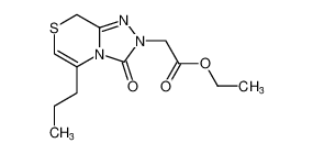 ethyl 2-(3-oxo-5-propyl-3H-[1,2,4]triazolo[3,4-c][1,4]thiazin-2(8H)-yl)acetate_197095-98-0