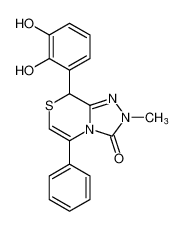 8-(2,3-dihydroxyphenyl)-2-methyl-5-phenyl-2,8-dihydro-3H-[1,2,4]triazolo[3,4-c][1,4]thiazin-3-one_197096-24-5