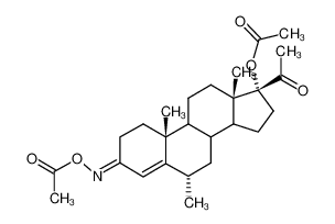 3,17α-Diacetoxy-6α-methylpregnen-4-dion-3,20-oxim-3_19711-18-3