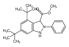 methyl 4,6-di-tert-butyl-2-phenyl-2,3-dihydro-1H-indazole-3-carboxylate_197143-71-8