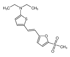 (E)-N,N-diethyl-5-(2-(5-(methylsulfonyl)furan-2-yl)vinyl)thiophen-2-amine_197152-07-1