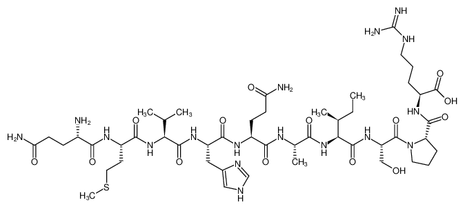 L-glutaminyl-L-methionyl-L-valyl-L-histidyl-L-glutaminyl-L-alanyl-L-isoleucyl-L-seryl-L-prolyl-L-arginine_197155-98-9