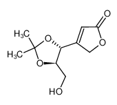 4-((4R,5R)-5-(hydroxymethyl)-2,2-dimethyl-1,3-dioxolan-4-yl)furan-2(5H)-one_197219-66-2