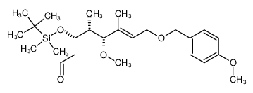 (E)-(3S,4R,5R)-3-(tert-Butyl-dimethyl-silanyloxy)-5-methoxy-8-(4-methoxy-benzyloxy)-4,6-dimethyl-oct-6-enal_197227-76-2