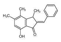 2-Benzyliden-3,4,5-trimethyl-7-hydroxy-indanon_19723-32-1