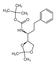 (1S,4'S)-N-tert-butoxycarbonyl-1-(2',2'-dimethyl-[1',3']-dioxolan-4'-yl)-3-phenylpropylamine_197231-57-5