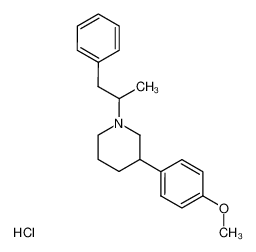1-(1-Methyl-2-phenyl-ethyl)-3-(4-methoxy-phenyl)-piperidin-hydrochlorid_19724-91-5