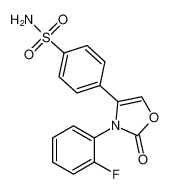 4-(3-(2-fluorophenyl)-2-oxo-2,3-dihydrooxazol-4-yl)benzenesulfonamide_197240-17-8