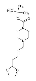 4-(4-[1,3]Dioxolan-2-yl-butyl)-piperazine-1-carboxylic acid tert-butyl ester_197244-83-0