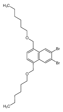 6,7-Dibromo-1,4-bis-hexyloxymethyl-naphthalene_197245-12-8