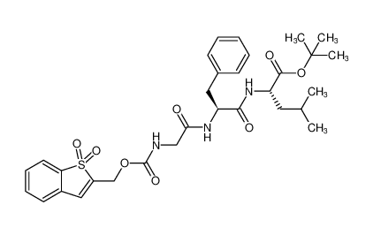 tert-butyl (((1,1-dioxidobenzo[b]thiophen-2-yl)methoxy)carbonyl)glycyl-L-phenylalanyl-L-leucinate_197245-58-2
