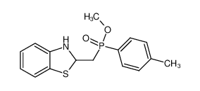 (2,3-dihydro-benzothiazol-2-ylmethyl)-p-tolyl-phosphinic acid methyl ester_19726-29-5