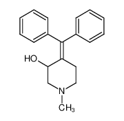 4-benzhydrylidene-1-methyl-piperidin-3-ol_19730-90-6