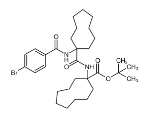 tert-butyl 1-(1-(4-bromobenzamido)cyclononane-1-carboxamido)cyclononane-1-carboxylate_197304-98-6